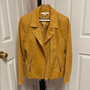 TanJay Golden Faux  Suede Jacket for Women